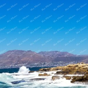 Rocky Beach And Waves At Cape Point Beach In Cape Town South Africa 1