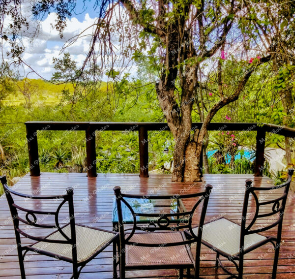 Chairs at Safari in Sabi Sands Game Reserve National Park in South Africa