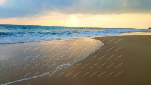 Sand, Waves, And Sea Foam During Sunset In Hikkaduwa Sri Lanka Relaxing Vacation 7